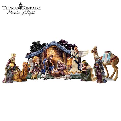 thomas kinkade nativity figurines